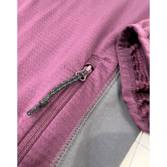 Columbia Men’s Large Canyon Hooded Fleece Jacket Omni-Wick Purple & Gray - Picture 3 of 11